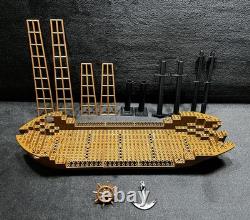 Vintage Lego Pirates 6285 Black Seas Barracuda Mast, Mast Rigging, Boat Hull