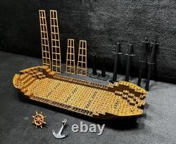 Vintage Lego Pirates 6285 Black Seas Barracuda Mast, Mast Rigging, Boat Hull
