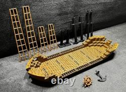 Vintage Lego Pirates 6285 Black Seas Barracuda Mast, Mast Rigging, Boat Hull