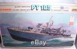 Vintage Lindberg PT 109 US Navy Torpedo Boat 1/32 Scale Model For Parts