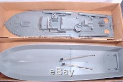 Vintage Lindberg PT 109 US Navy Torpedo Boat 1/32 Scale Model For Parts