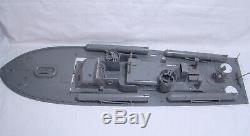 Vintage Lindberg PT 109 US Navy Torpedo Boat 1/32 Scale Model For Parts