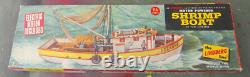 Vintage Lindberg Shrimp Boat Suzanne 712M unbuilt in box missing some parts