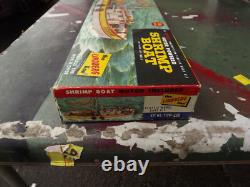 Vintage Lindberg Shrimp Boat Suzanne 712M unbuilt in box missing some parts