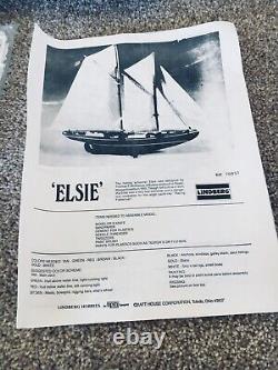 Vintage Lindberg The Schooner ELSIE Model Kit 851 NEW SEALED PARTS