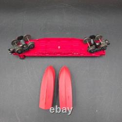 Vintage Lionel Postwar 6416 Boat Loader Car with 2 Red Original Boats FOR PARTS
