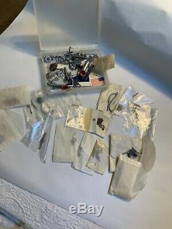 Vintage Lot Metal Fittings, Model Boat, Ship Parts #7H