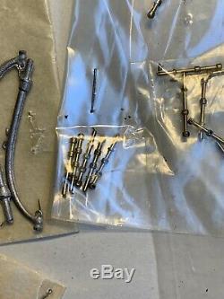 Vintage Lot Metal Fittings, Model Boat, Ship Parts #7H