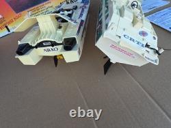 Vintage Lot Nikko RDC-19203 Barracuda Thunder + Tiger RC Boats For Parts