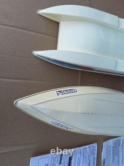 Vintage Lot Nikko RDC-19203 Barracuda Thunder + Tiger RC Boats For Parts