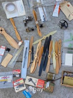 Vintage Lot of 60's gas airplane parts