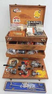 Vintage Lot of Model Airplane & Boat Engines and Parts