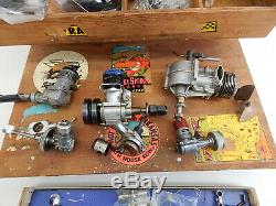 Vintage Lot of Model Airplane & Boat Engines and Parts