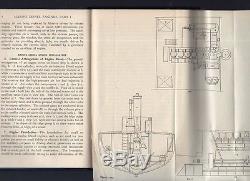 Vintage MARINE DIESEL ENGINES Parts 1 & 2 148pg + 12 FOLD-OUTS Boat Ship etc