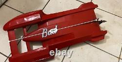 Vintage MISS BUDWEISER Red Remote Control RC Race Boat For Parts or Repair