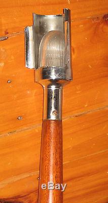 Vintage Mahogany Stern Pole with Mast Light Chris Craft Boat Lamp Flag Pole