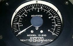 Vintage Marine Boat Knotmeter / Speedometer Swoffer Model D-510 NOS