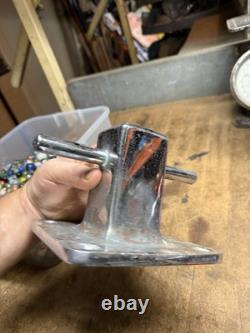 Vintage Marine Nautical Ship Boat Square Samson Post Base Hardware Brass Parts