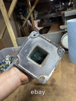 Vintage Marine Nautical Ship Boat Square Samson Post Base Hardware Brass Parts