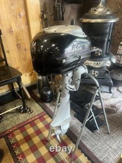 Vintage Martin 60 Outboard Boat Motor Engine Antique Parts Repair Restoration