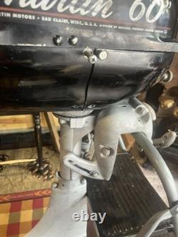 Vintage Martin 60 Outboard Boat Motor Engine Antique Parts Repair Restoration