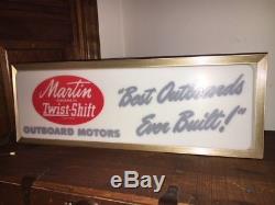 Vintage Martin outboard motor Sign