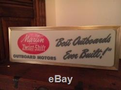 Vintage Martin outboard motor Sign