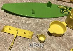 Vintage Mattel 1973 1974 BARBIE DREAM BOAT Surf Board Chair Parts Accessories