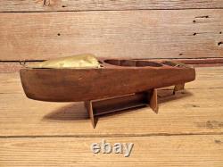 Vintage Mengel Playthings Wood Wind Up Boat PARTS