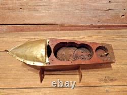 Vintage Mengel Playthings Wood Wind Up Boat PARTS