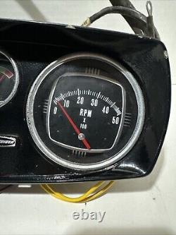 Vintage Mercruiser Marine dash rpm, temp, oil, gauge Mercury boat parts