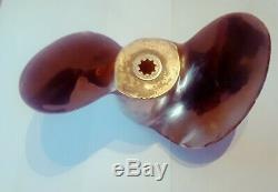 Vintage Mercury Mark 15 Brass Propeller Kaminc 27N