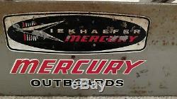 Vintage Mercury Outboards Boat Engine Dealer Parts Service Manual Holder Sign