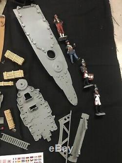 Vintage Military Model Kits Lot WWII HUGE Parts and Pieces Lot Naval Boat