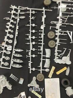 Vintage Military Model Kits Lot WWII HUGE Parts and Pieces Lot Naval Boat