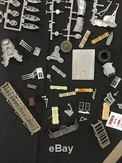 Vintage Military Model Kits Lot WWII HUGE Parts and Pieces Lot Naval Boat