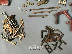 Vintage Miniature MODEL BOAT-SHIP PARTS Collection Hand-Carved Wooden Huge Lot