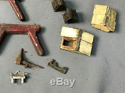 Vintage Miniature MODEL BOAT-SHIP PARTS Collection Hand-Carved Wooden Huge Lot