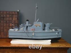 Vintage Model electric Boat Military Patrol Folk Art Remote Control RC PARTS