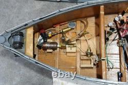 Vintage Model electric Boat Military Patrol Folk Art Remote Control RC PARTS