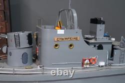 Vintage Model electric Boat Military Patrol Folk Art Remote Control RC PARTS