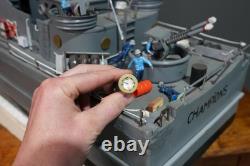 Vintage Model electric Boat Military Patrol Folk Art Remote Control RC PARTS