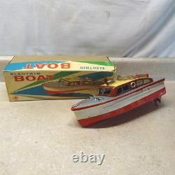 Vintage Modern Toys Japan Electric Boat + Box, Battery Op, Parts Piece