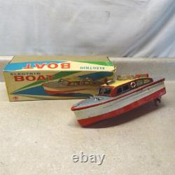 Vintage Modern Toys Japan Electric Boat + Box, Battery Op, Parts Piece