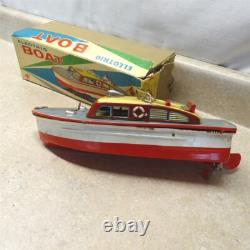 Vintage Modern Toys Japan Electric Boat + Box, Battery Op, Parts Piece