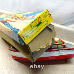 Vintage Modern Toys Japan Electric Boat + Box, Battery Op, Parts Piece