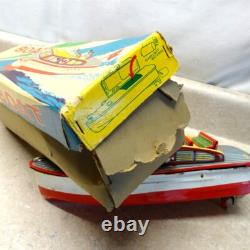Vintage Modern Toys Japan Electric Boat + Box, Battery Op, Parts Piece