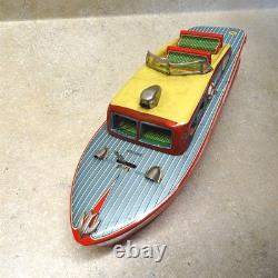 Vintage Modern Toys Japan Electric Boat + Box, Battery Op, Parts Piece