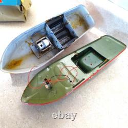 Vintage Modern Toys Japan Electric Boat + Box, Battery Op, Parts Piece
