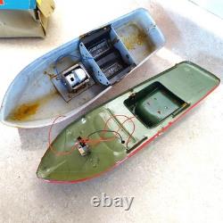 Vintage Modern Toys Japan Electric Boat + Box, Battery Op, Parts Piece